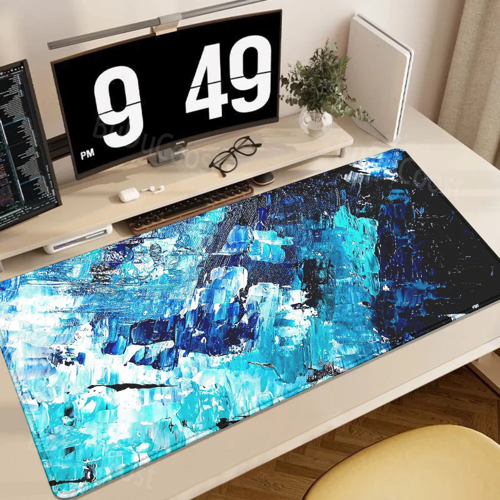 OilPainting Liquid fluid Art Mouse Pad Computer Laptop Anime Keyboard Large Mousepad Keyboards Gamers offices Decoracion DeskMat