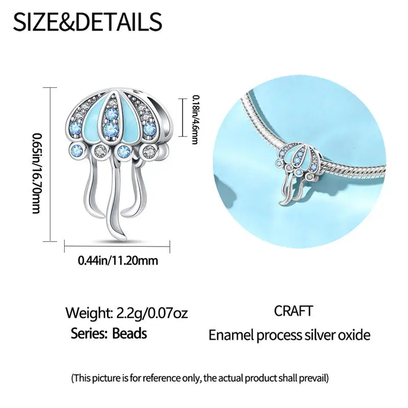Silver Color Luminous Changing Series-Blue Lotus Beads Fit Pan Bracelet DIY Charm For Women Jewelry Fashion Gift Hot