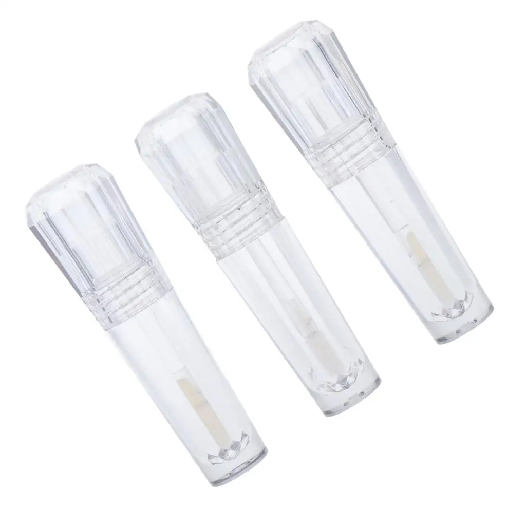 3 Pcs Travel Liquid Eyeshadow Lip Gloss Container Empty Lipstick Tube 3ml