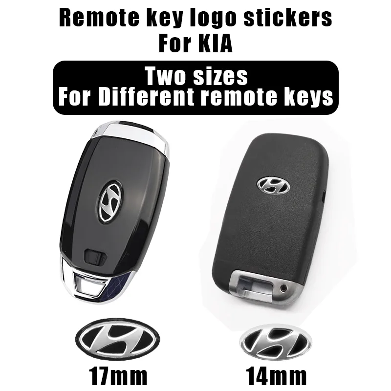 5 قطعة ثلاثية الأبعاد الألومنيوم سيارة مفتاح تحكم عن بعد شعار شعار ملصق مائي لشركة هيونداي نيسان BMW فولكس فاجن ميني فيات كيا رينو فورد