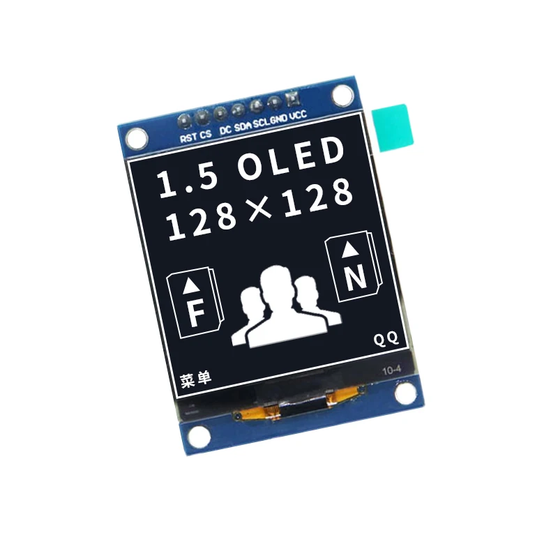 1. módulo de exibição oled de 5 polegadas 1. módulo oled de 50 polegadas 128*128 dot matrix sh1107 driver 7 pinos spi