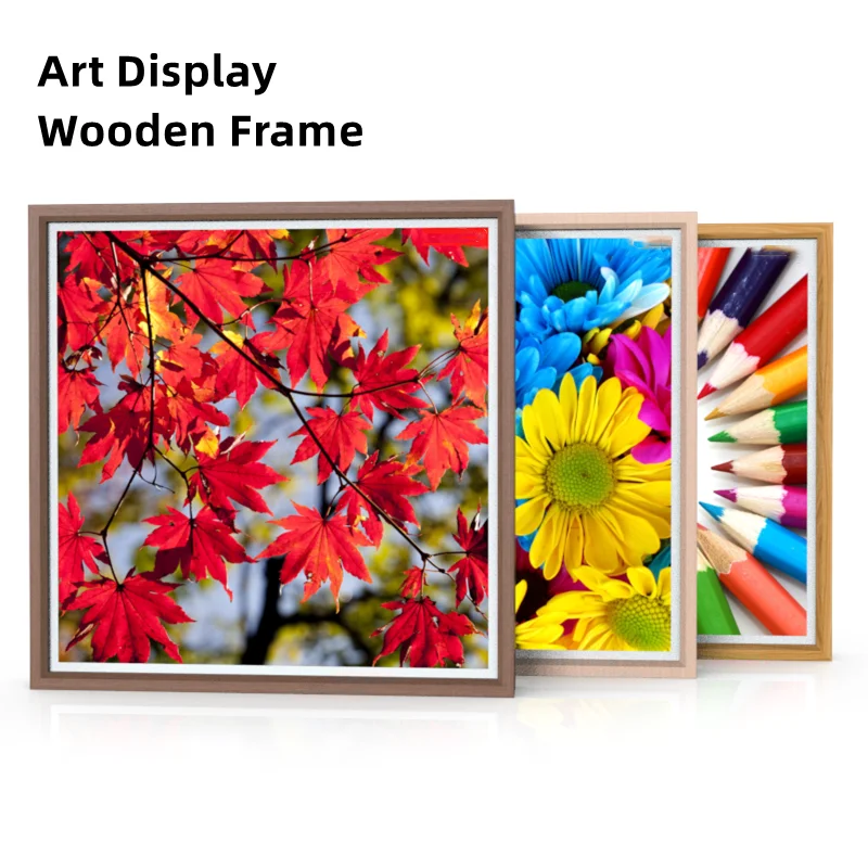 Nft Digit Signag Photo Frame Smart Picture Endnote Download 2K 4K Lcd Square Screen Touch Advertising Display For Art