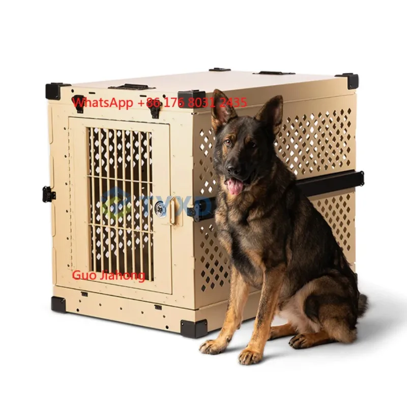

TYXD Easy to Carry Durable Impact Large XXL Metal Dog Cage Folding Portable Dog Crate for Car