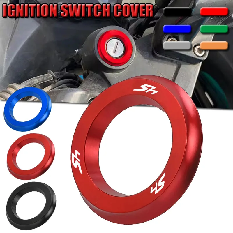 

Fit FOR HONDA SH125 SH150 SH300 SH350 SH 125 i 150i 300i 350i Accessories Ignition Switch Cover Ring Key Aluminum