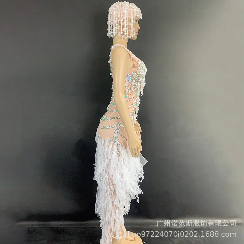 2025 lado split temperamento noite wear empresa reunião anual dança desempenho bar cantando carro mostrar modelo roupas de desempenho