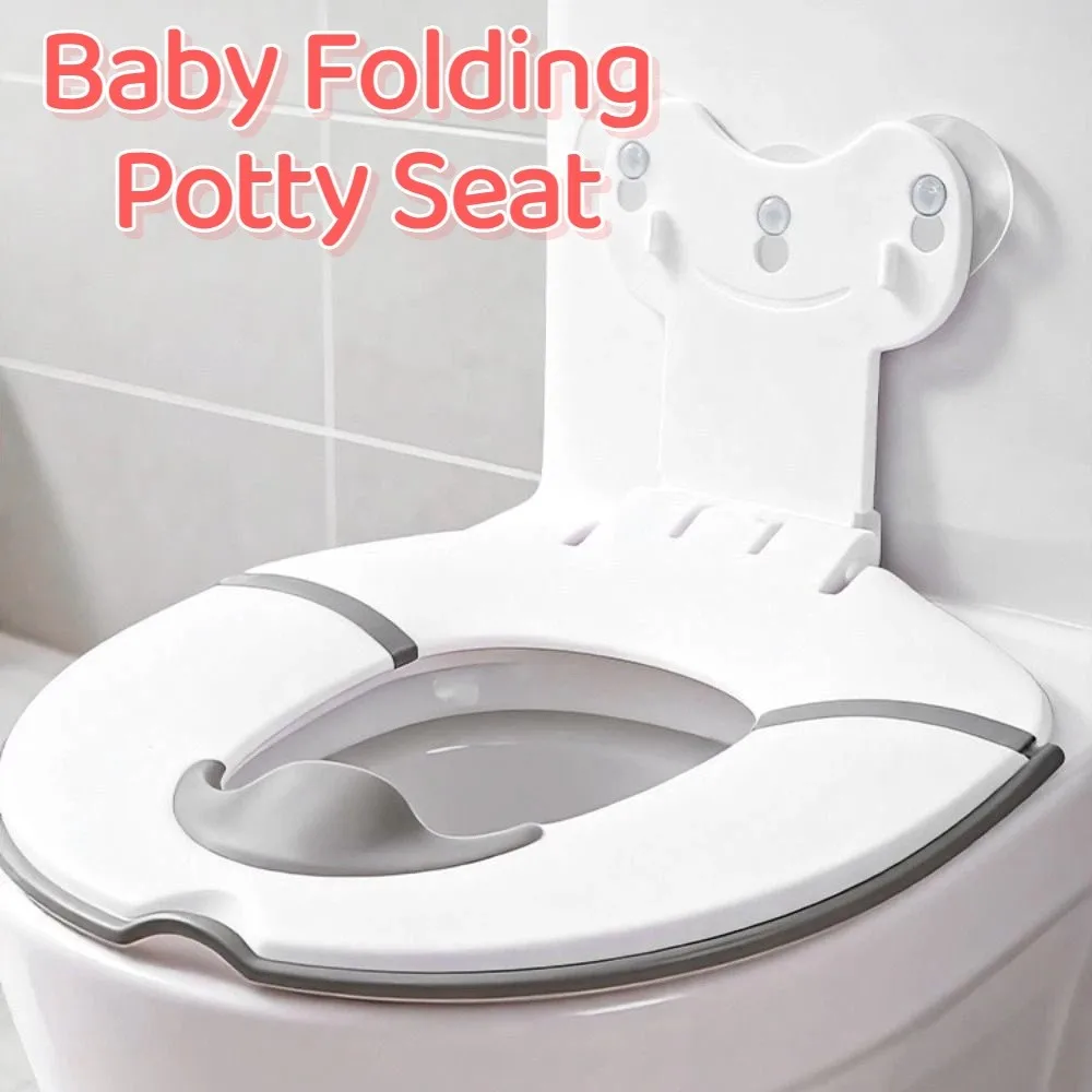 防滴ベビー折りたたみトイレシートユニバーサル滑り止め子供用トイレチェアパッド防水吸盤固定
