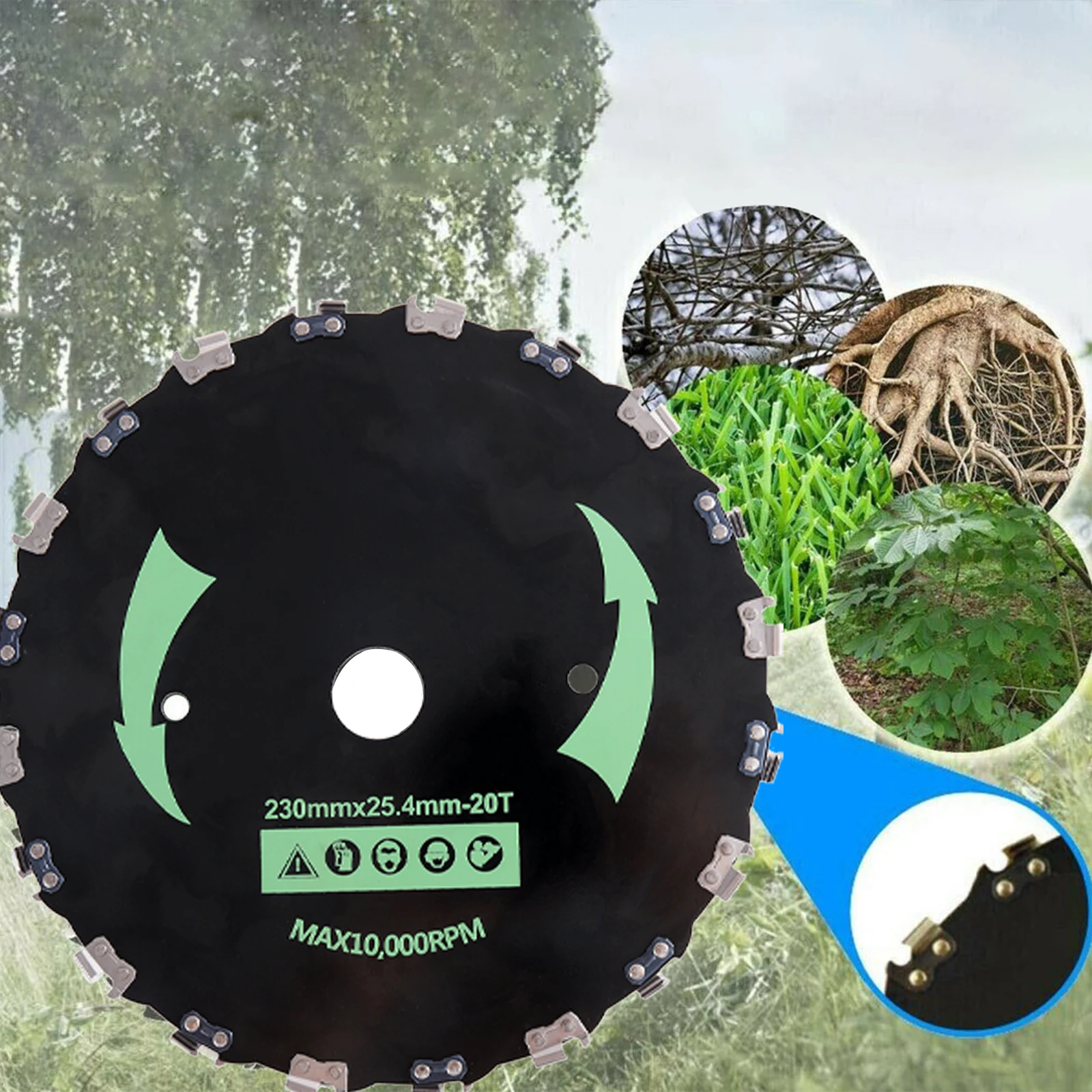 Imagem -03 - Universal Cut Mower Saw Blades Cortador de Grama Motosserra Dente Jardim Gramado Árvore Bambu Strimmer Acessórios 14 Dentes 20 Dentes