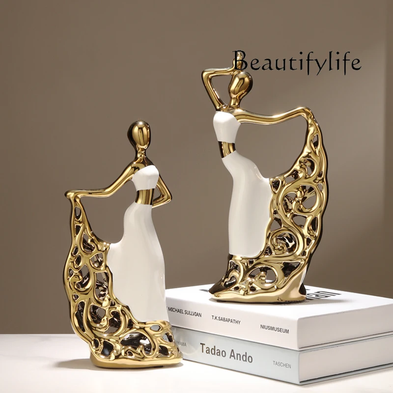 Creative light luxury high-end living room wine cabinet art ornament high-end sense niche bedroom room decoration