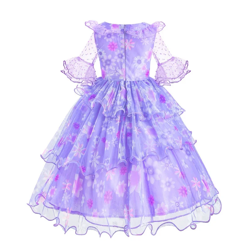 زي تأثيري Encanto للفتيات ، فستان الأميرة Isabella ، ملابس ميرابيل ، بدلة ساحرة للكرنفال ، عيد الميلاد ، حفلة عيد ميلاد