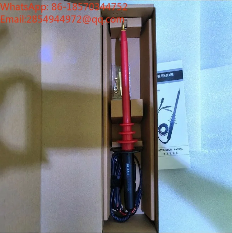 HVP-40 AC and DC Dual-purpose High Voltage Attenuation Probe 1000:1 Connected To Multimeter High Voltage HVP-40A