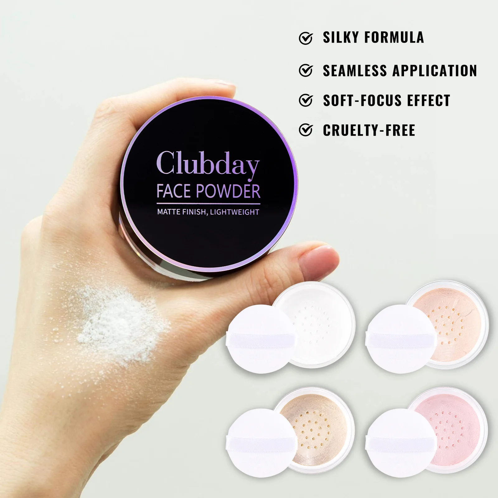 フェイスパウダー、オイルコントロールパウダー＆コンシーラー、マット仕上げルースパウダー、汗に強い長持ちメイク、半透明