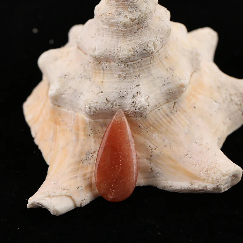

B&F Handmade Sun Stone Pendants, Genuine Natural stones beads, Unique Stones for jewelry & DIY Earring Beads