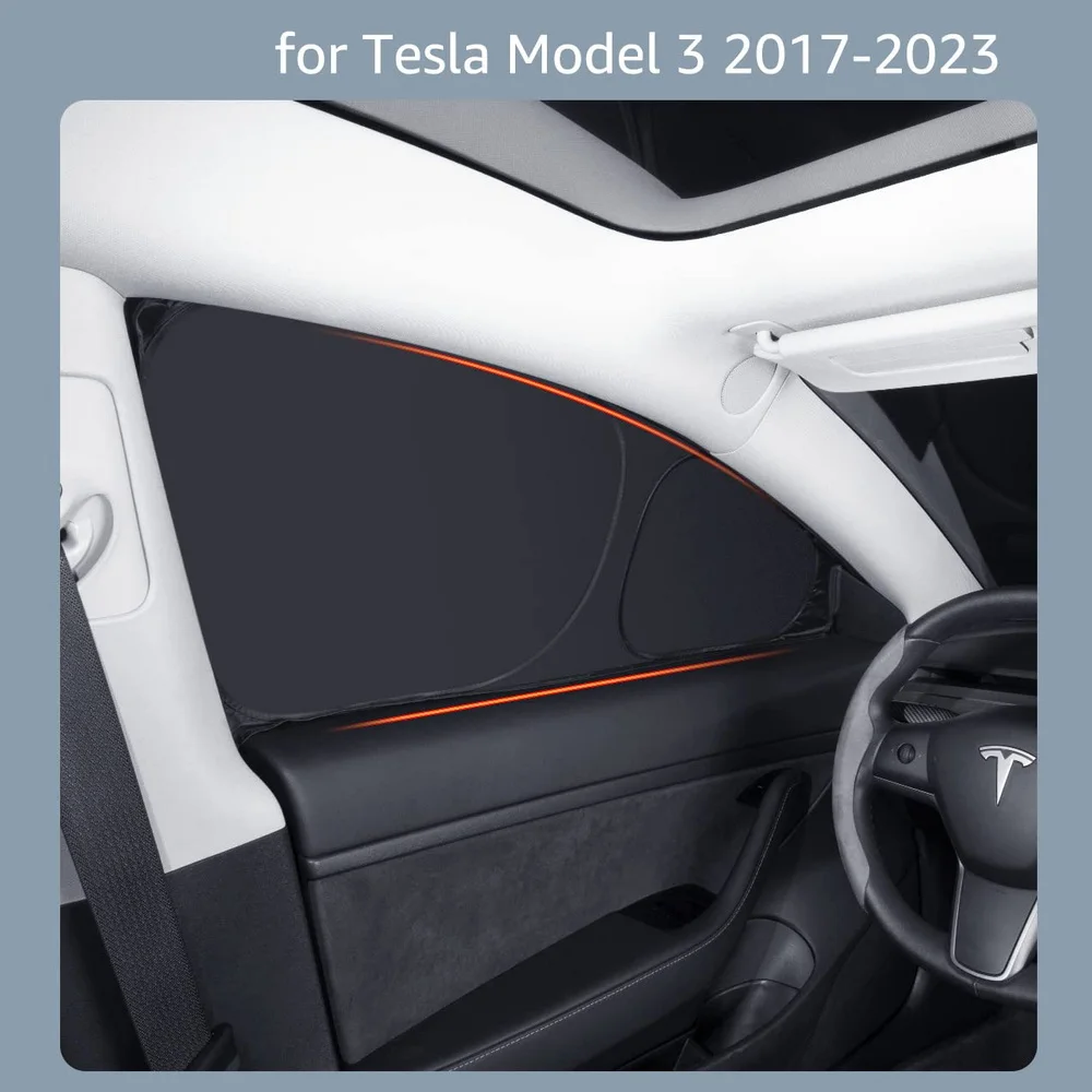 Side Window Sunshade for Tesla Model Y 2024 Privacy Front Rear Windshield Window Shield Screen Sun Visor Camping Sun Shade Cover