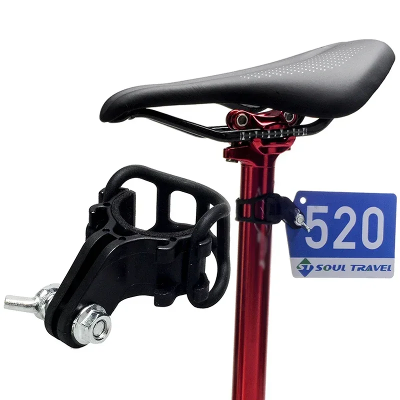 MTB Bike Triathlon Racing Number Plate Mount Holder For Road Bicycle Cycling Rear License Number Seatpost Racing Cards Bracket