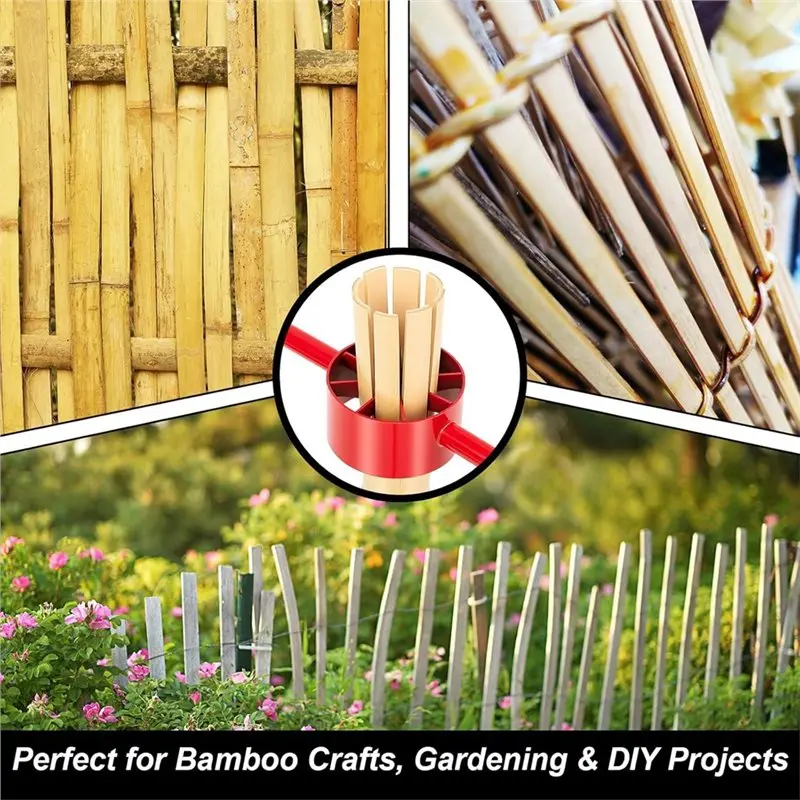 THIVN-8 Cut Bamboo Splitter 5.5 Inch Bamboo Split Steel Manual Dividing Splitting Tool With Both Side Handle Blade For Farm C