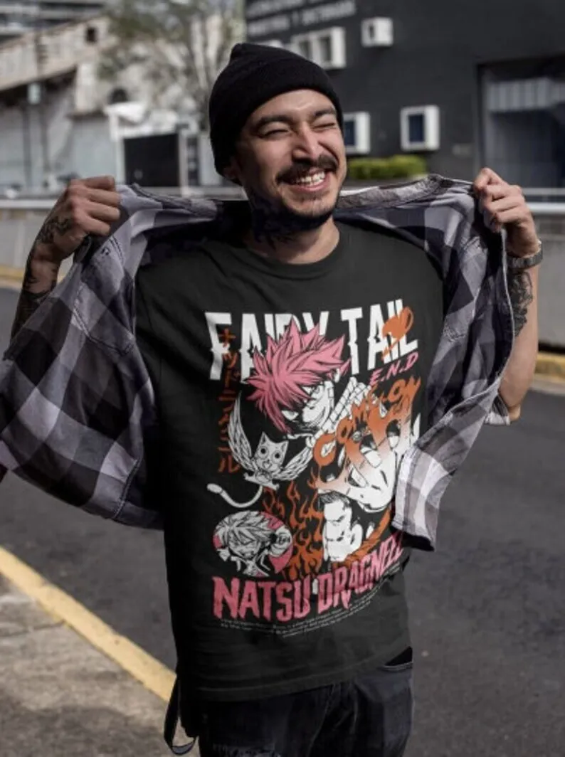 Fairy Tail Natsu Dragneel Shirt, Gray Fullbuster