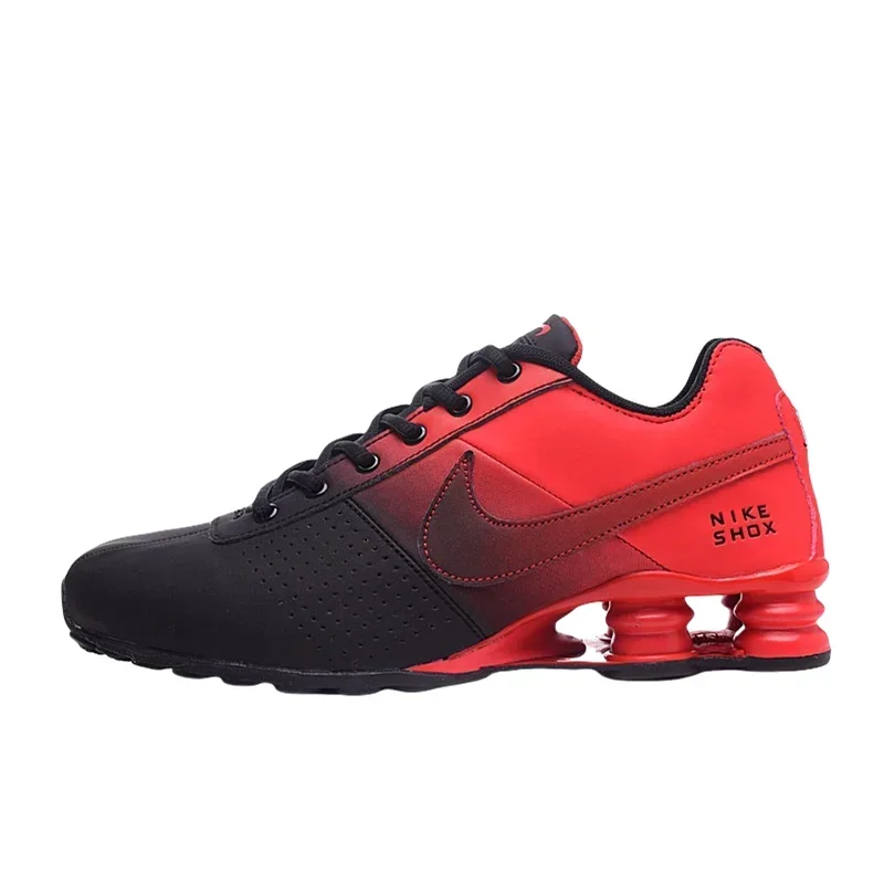 

Nike Shox Deliver Anti Slip Air Columns Breathable Comfortable Sports Men's Women's Running Shoes Black Sneakers