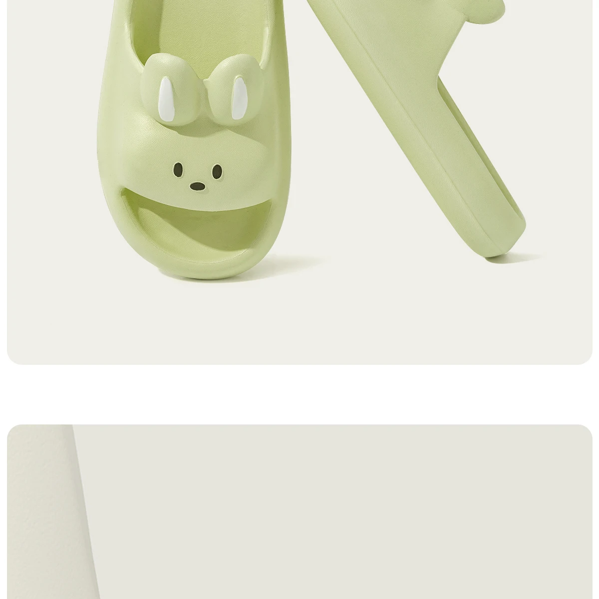 Kissen-Kaninchen-Hausschuhe für Damen und Herren | House Slides Duschsandalen | Extrem bequem | Gepolsterte dicke Sohle – Detail 4