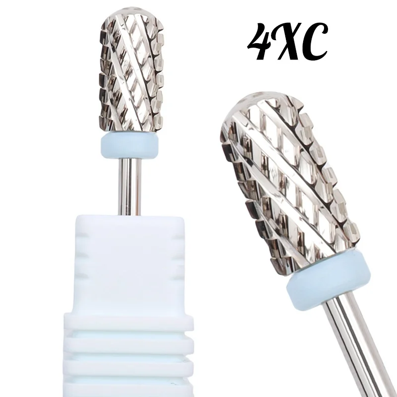5in1 Advanced Round Tungsten Carbide Nail Drill Bit for Electric Manicure Machines Cuticle Clean Home Salon Use