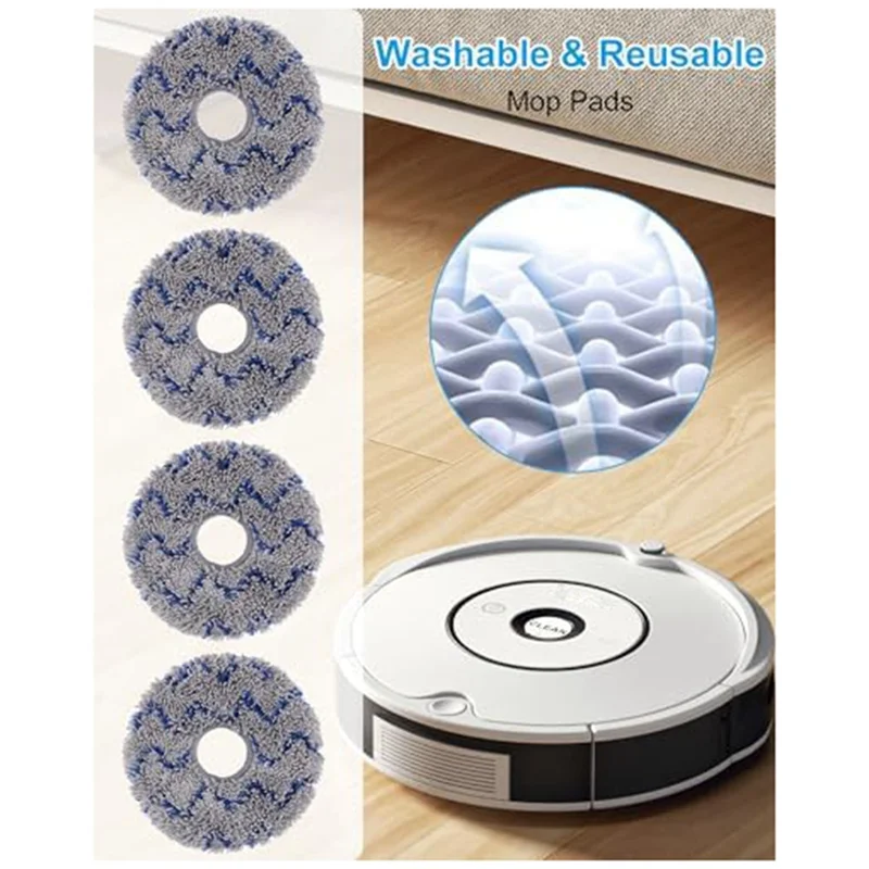 B06B-Accessories For ECOVACS DEEBOT X1 Omni/X1 E Omni/X1 Turbo Vacuum Cleaner, Main Brush Side Brushes Filters,Mop,Dust Bags