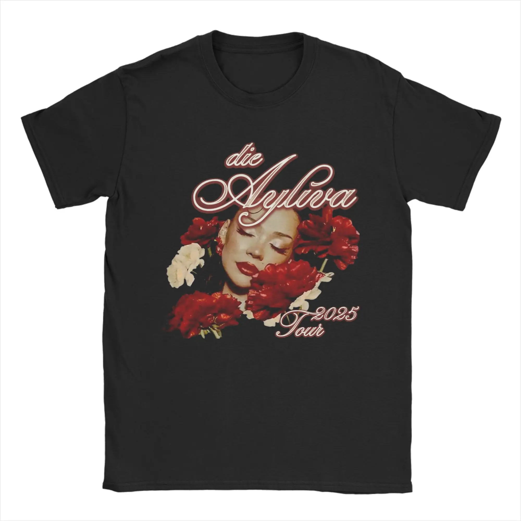

Die Ayliva Men's T Shirts Tour 2025 Vintage Tee Shirt Short Sleeve Round Neck T-Shirts Cotton Plus Size Clothing