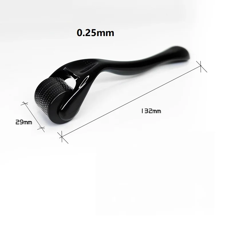 أسطوانة ديرما لنمو شعر الوجه والجسم، 540 إبر، أداة لف الوجه الصغيرة، لحية البشرة، 0.2 مم، 0.25 مم، 0.3 مم