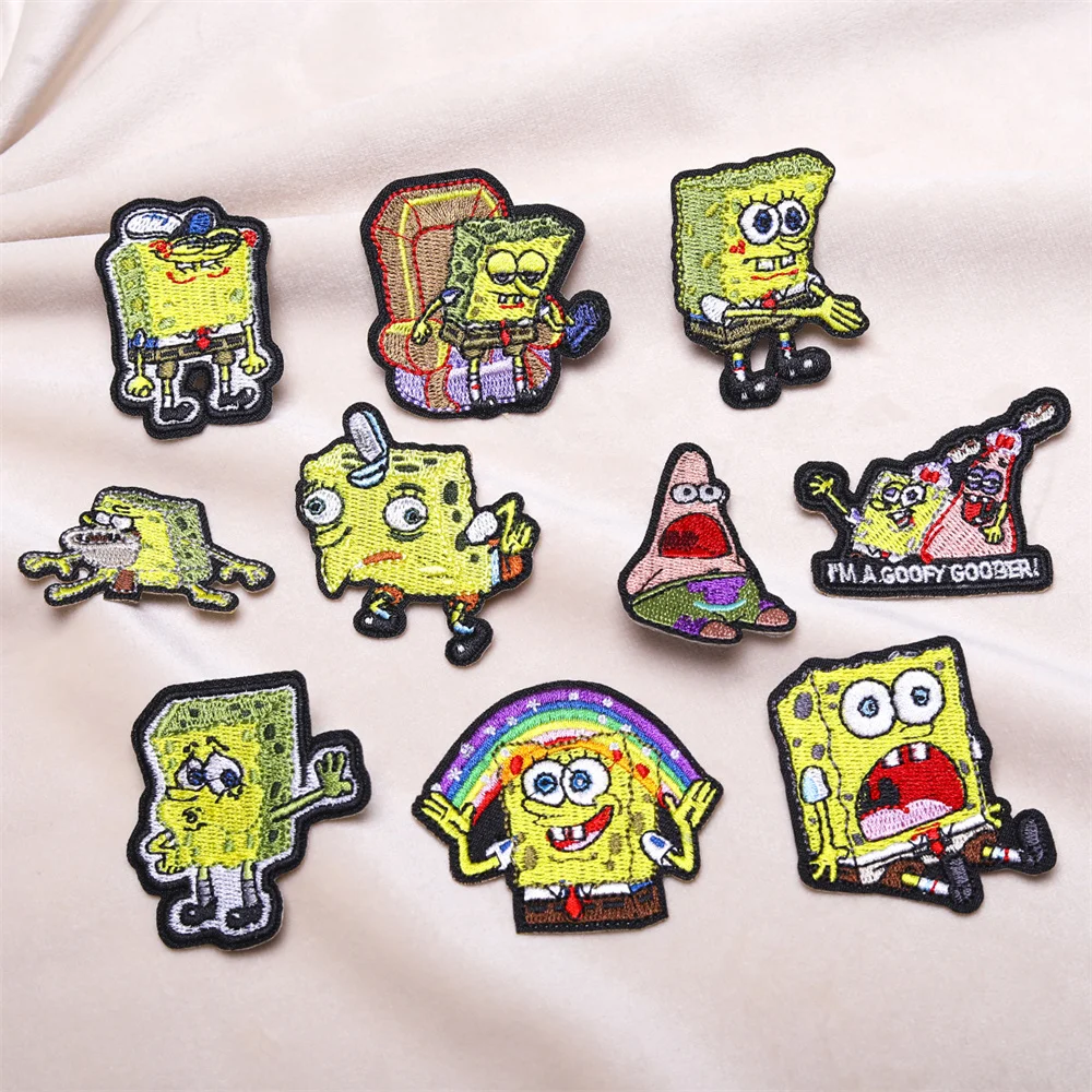 Cute Cartoon Characters Ironing Cloth Patch Embroidered Patch T-shirt Jeans Backpack Badge Sewing Fabric Patch ﻿