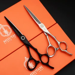 New MIZUTANI 6.0-inch Tungsten Steel Pattern High grade scissors Pattern Professional Hair Salon Top Professional Barber Scissor