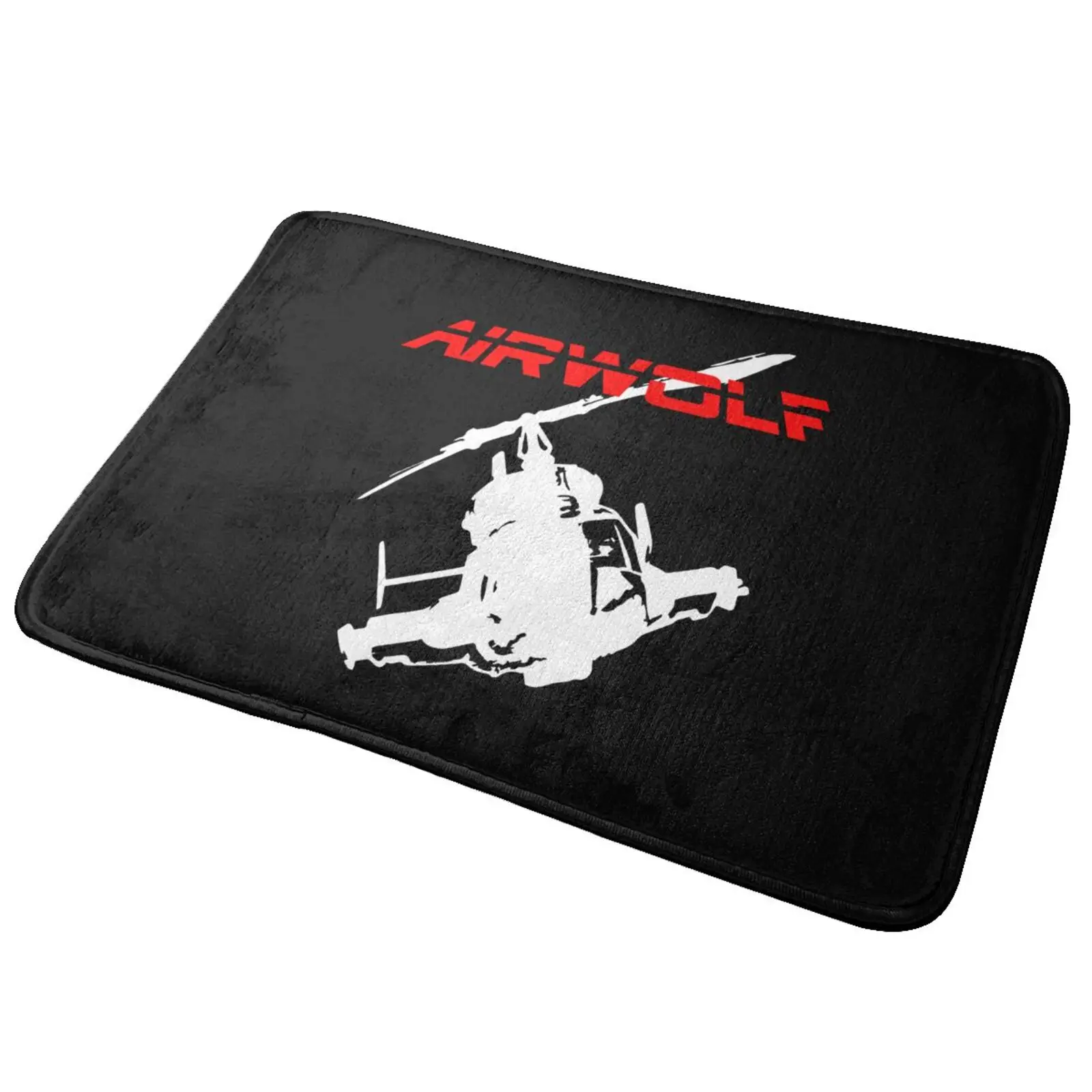 Airwolf Helicopter 80'S Tv Show Mat Rug Carpet Home Fashion Mat Floor Easy Clean Entrance Mat