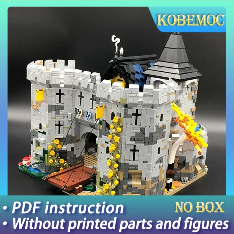 

Moc Building Blocks Castle Model Black Falcon's Fortress Technical Bricks DIY Assembly Christmas Toys For Child Holiday Gifts