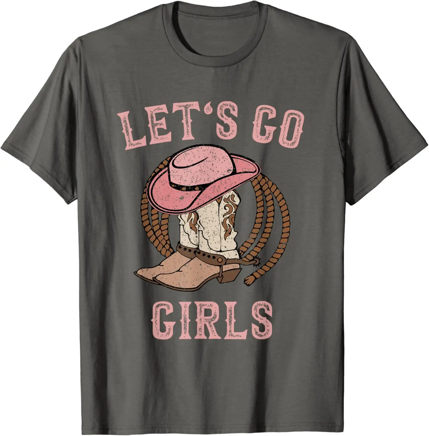 Cowboy Hat Boots Let's Go Girls Western Cowgirls T-Shirt Funny Hot Sale tees