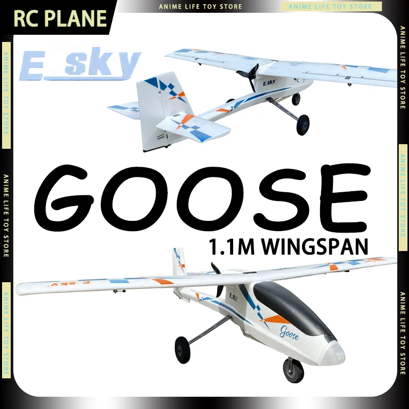 

New RC Airplane Esky Goose EPO Brushless 6 Axis Self-Stabilization With Gyro Easy To Fly FPV 1100MM Wingspan For Beginner Gifts