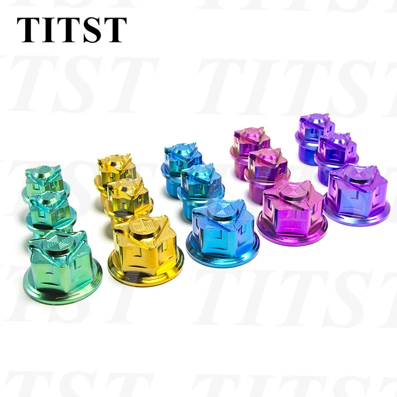 TITST Titanium NutsTitanium Gr5 Alloy 2pcs M20 And 1pc M24 Center Nut, For Suzuki, Honda Motorcycle  Parts