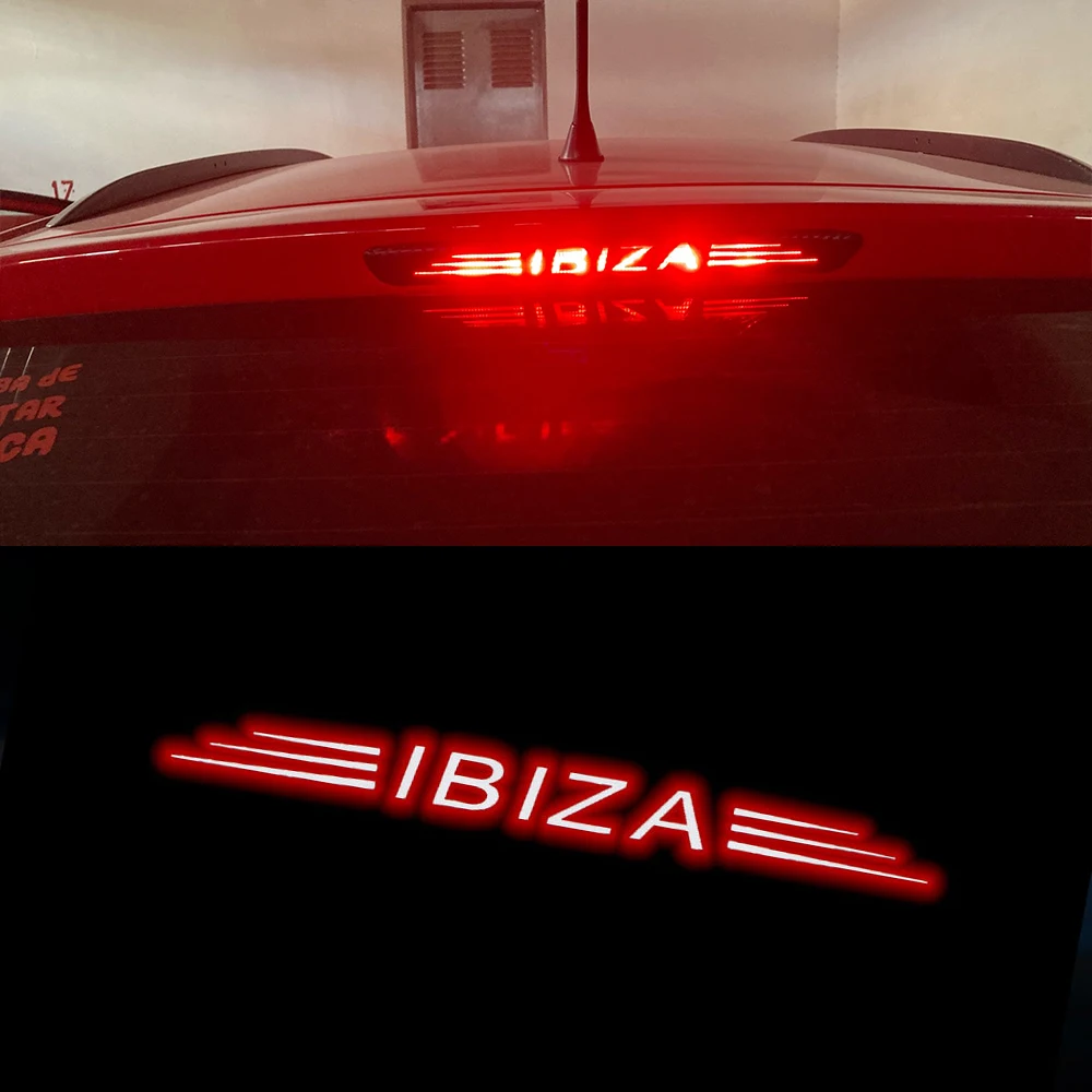 Car High Mount Stop Lamp Decal For Seat Ibiza Leon 6L 1M 2000 2001 2002 2003 2004 2005 2006 2007 Cupra CHMSL Sticker Accessories