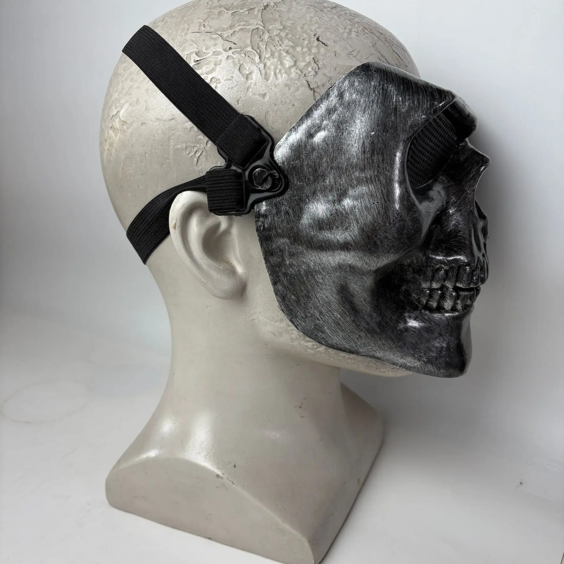 Halloween cosM02 Skeleton Warrior S Plastic Mask 2nd Generation Full Face Protection Horror Adult Mask