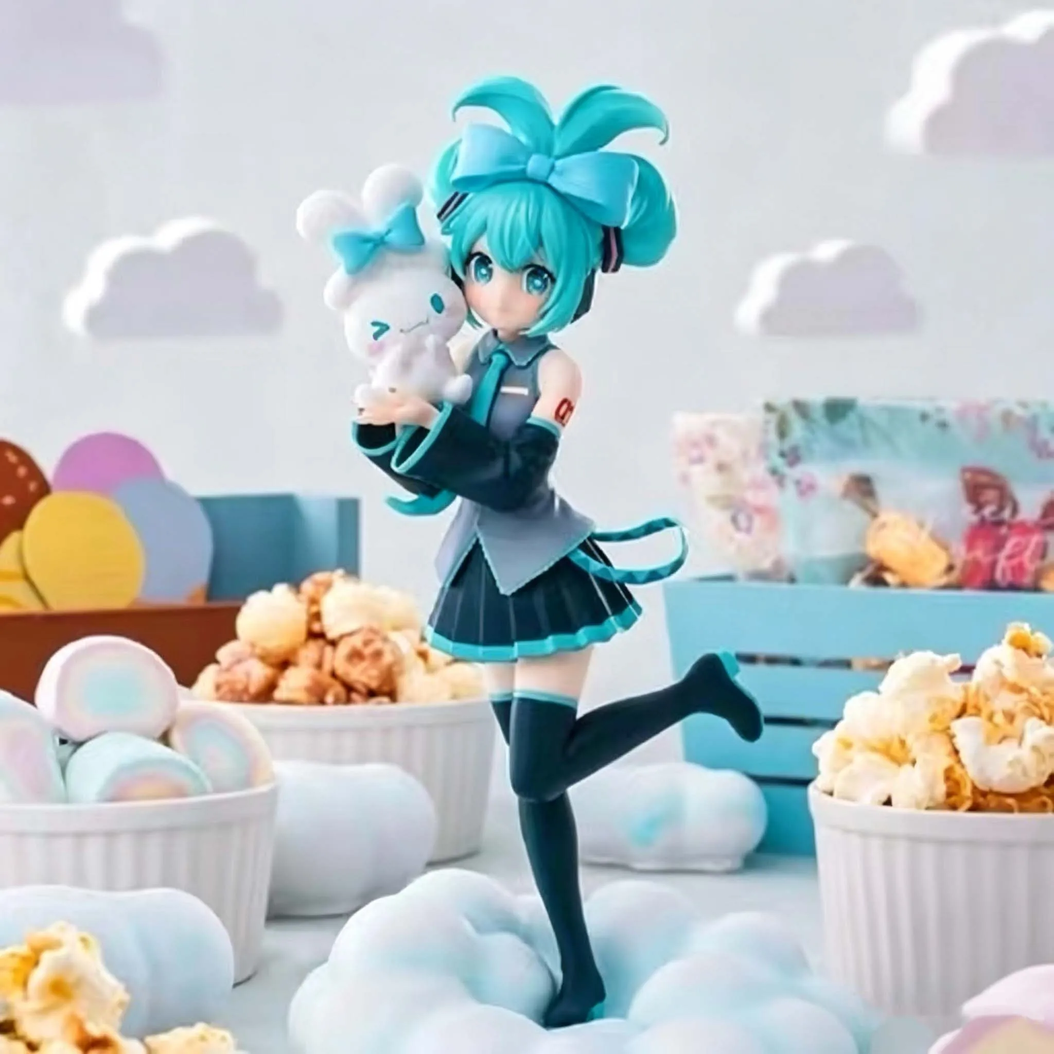 Anime Hatsune Miku Luminasta Hatsune Miku x Big Eared Dog Figur Actionfigur Geschenk PVC Sammlermodell Puppe Geschenke