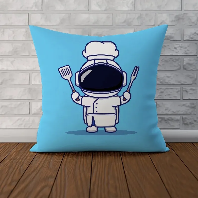 Astronaut Cartoon Cushion Cover 45*45 Cushions Home Decor Body Pillow Cover 40x40 Decorative Pillows Covers for Bed Pillows Sofa