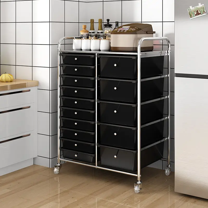 Home Crack Storage Cabinet Drawer Type Cosmetics Locker Home Bedroom Plastic Snack Locker
