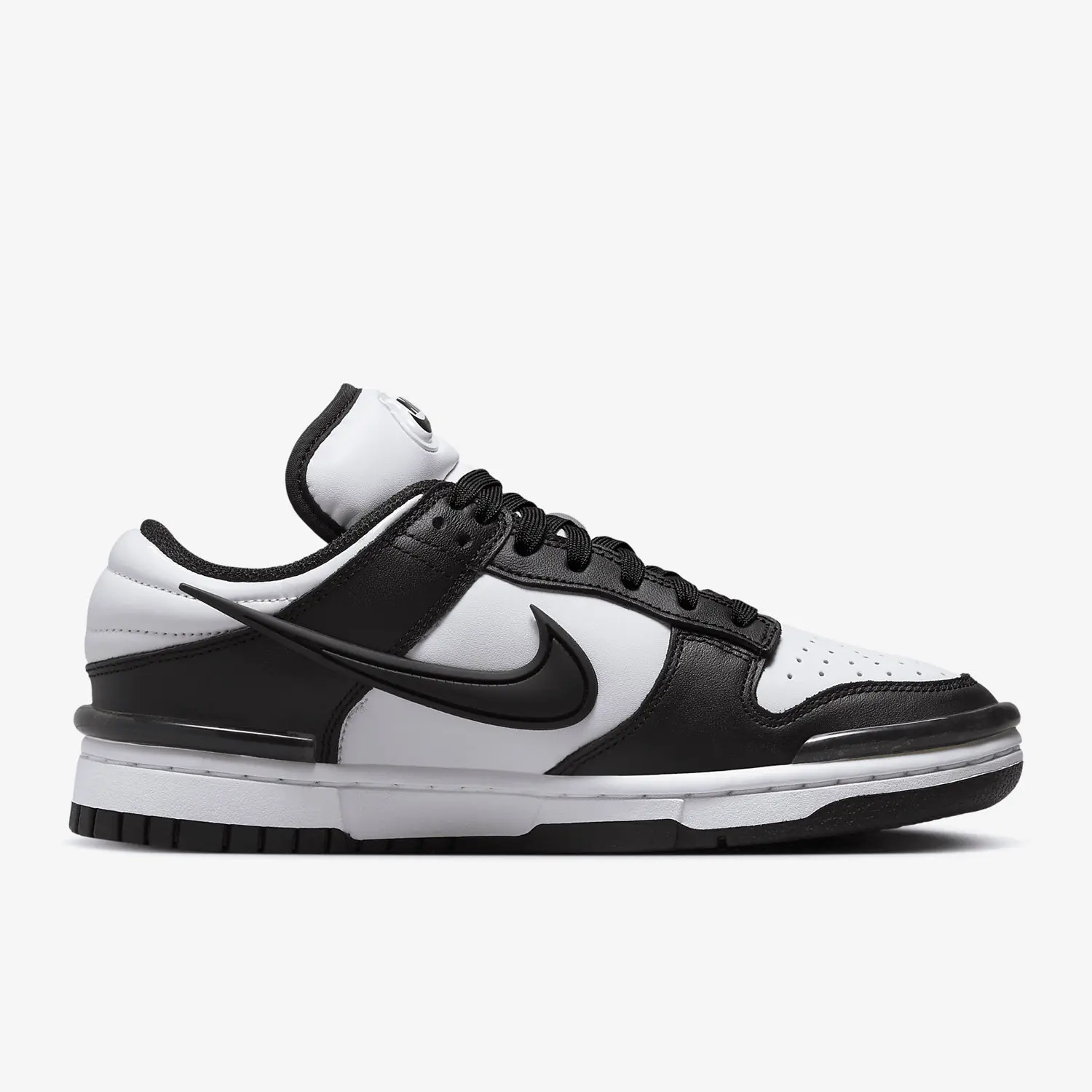 Nike Dunk Low Twist Panda Producto Original DZ2794-001 Zapatillas Deportivas Clásicas Negras y Blancas para Caminar por la Calle