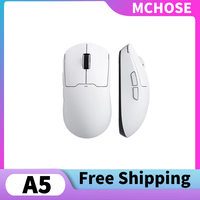 MCHOSE A5 2.4G Wireless Tri-Mode Lightweight Mouse 26000DPI PAW3395 Optical Sensor Low Latency Custom Wired Mouse Accessories