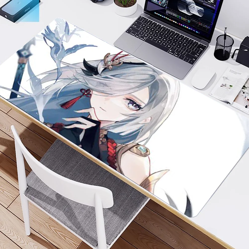 G-Genshin I-Impact S-Shenhe-e  Mousepad New Arrivals Large Gaming Mousepad L XL XXL Gamer Mouse Pad Size For Keyboards Mat