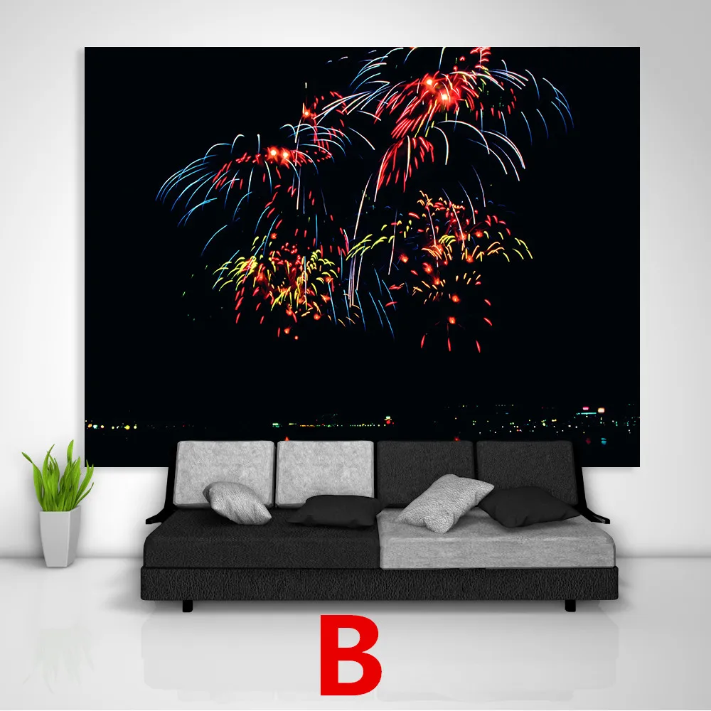 Children Room Decor Fireworks Trippy Wall Art Canvas Painting Canvas Pictures for Living Kids Home Decoration Posters and Prints