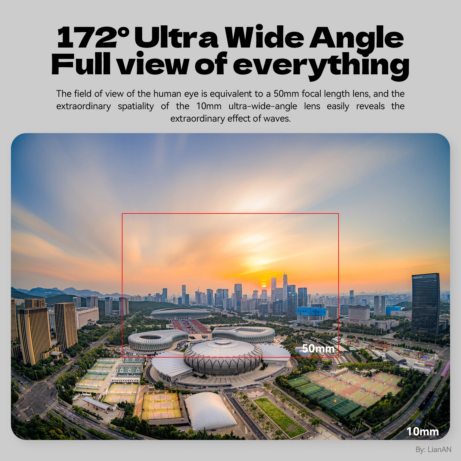 Brightin Star 10mm F5.6 عين السمكة زاوية واسعة APS-C عدسة كاميرا بدون مرآة تناسب M4/3، Canon EF-M، Sony E، Nikon Z، Fuji X