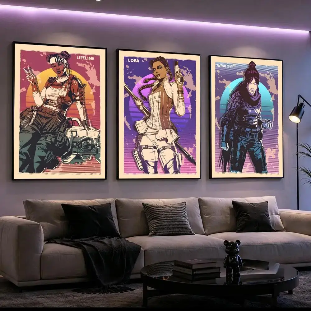 Apex Legends Poster HD Waterproof Self-Adhesive Wall Art – Multi-Scene Use, Top Gift Pick