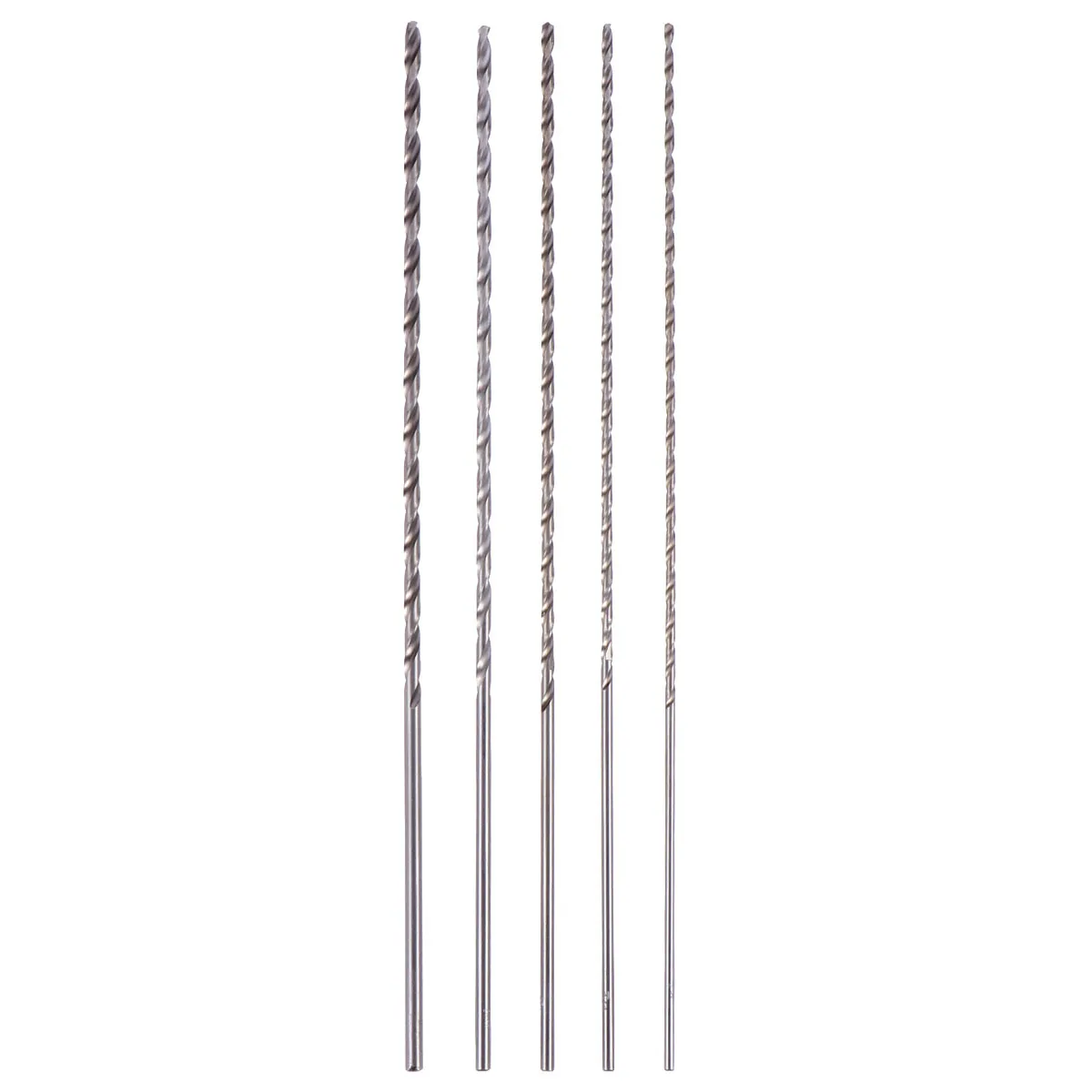 5-teiliges Bohrer-Set, extra lang, mit Titan beschichtet, Schnellarbeitsstahl, langlebige Wasserhähne für Kunststoff-Bohrset, Elektrowerkzeug