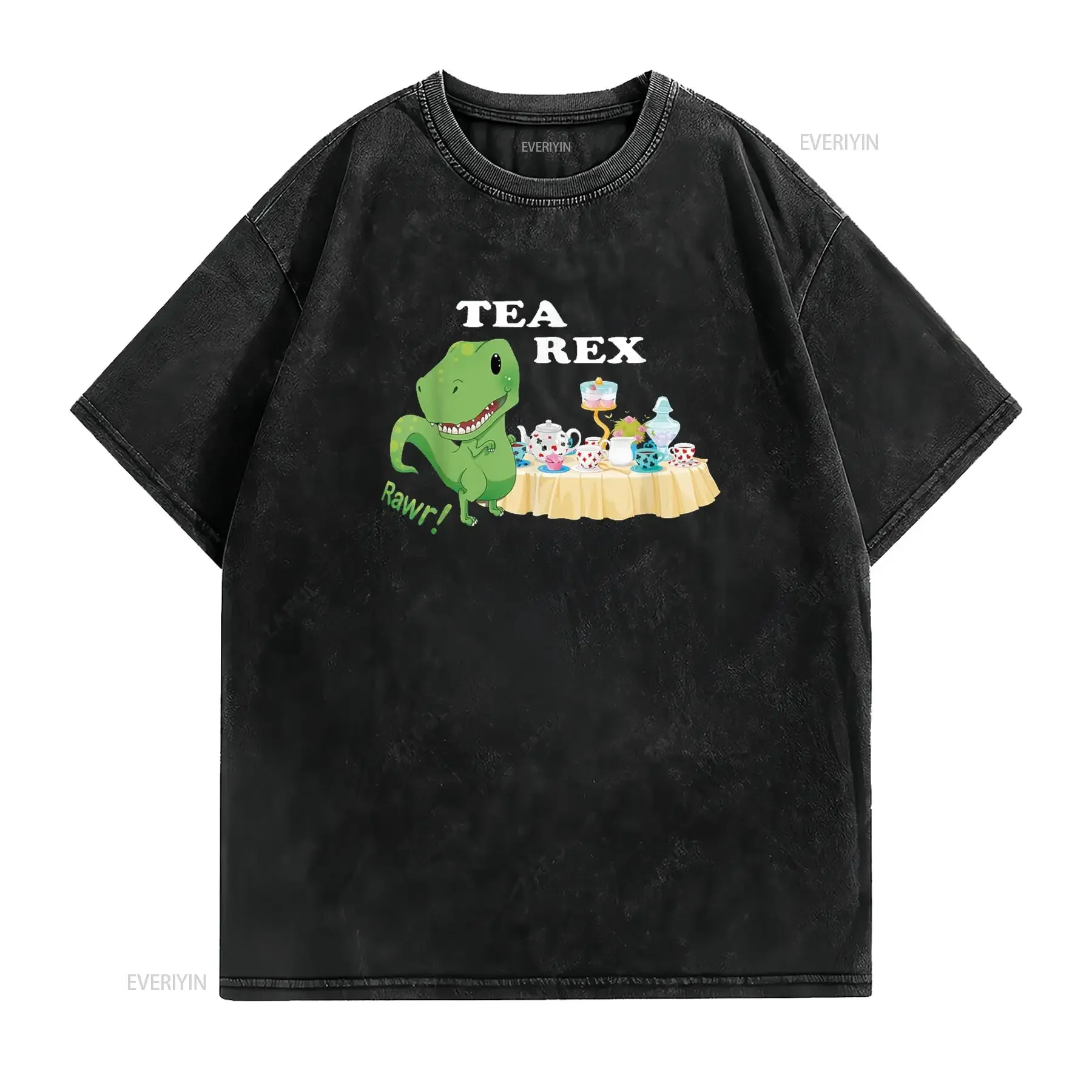 تي ريكس تي شيرت لطيف تيرانوصور دينو عاشق jpg خمر غسلها للجنسين موضة امتدت تنفس مصمم الجرافيك الملابس