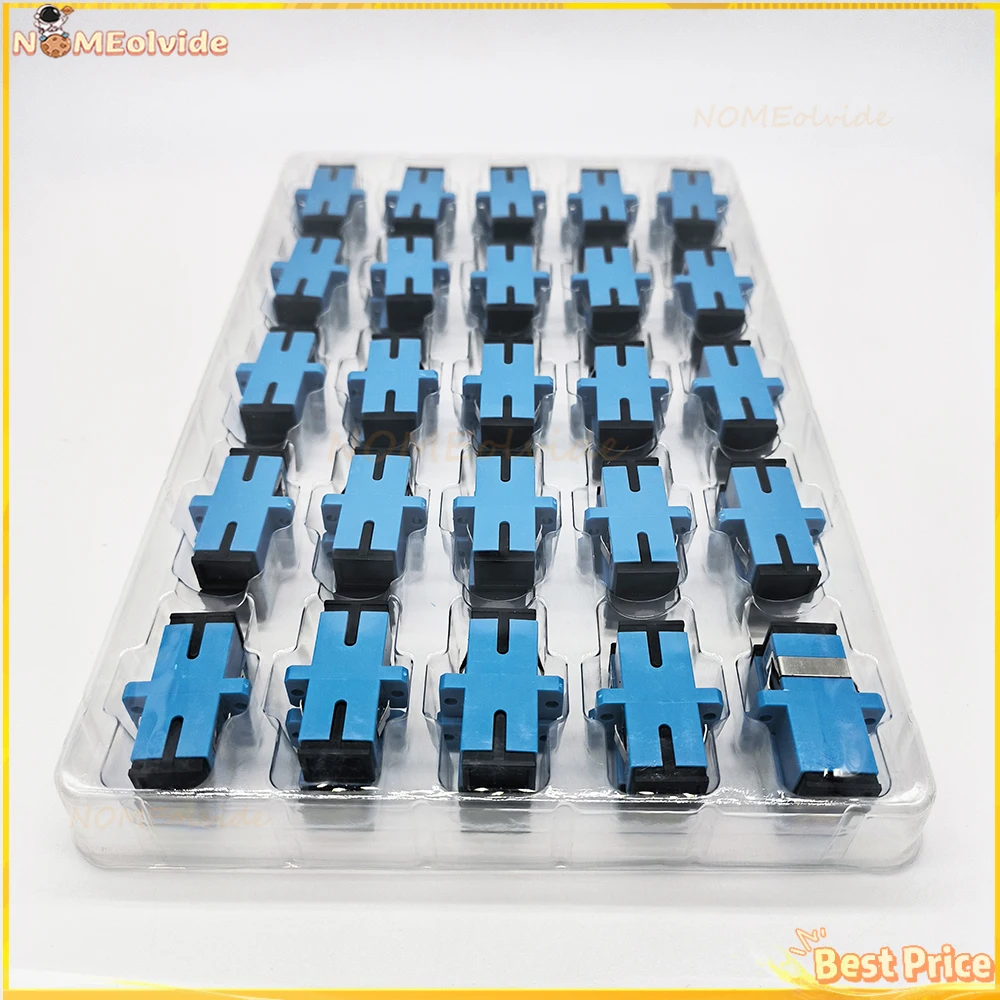 

Fiber Optic Connector Adapter SC/UPC SM Flange Singlemode Simplex SC-SC APC Coupler Plastic Fiber Optic Coupler