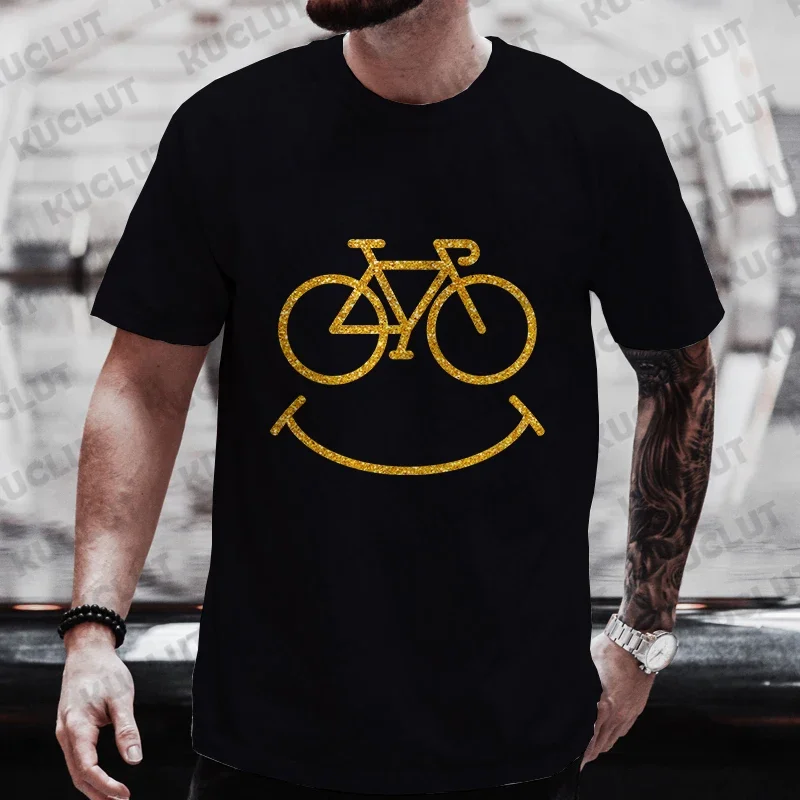 Bike Lines Cycling T-shirts Men's Street T-shirt Summer Fashion Men Women Casual T-shirt Streetwear Aesthetic Hipster Tshirt Top