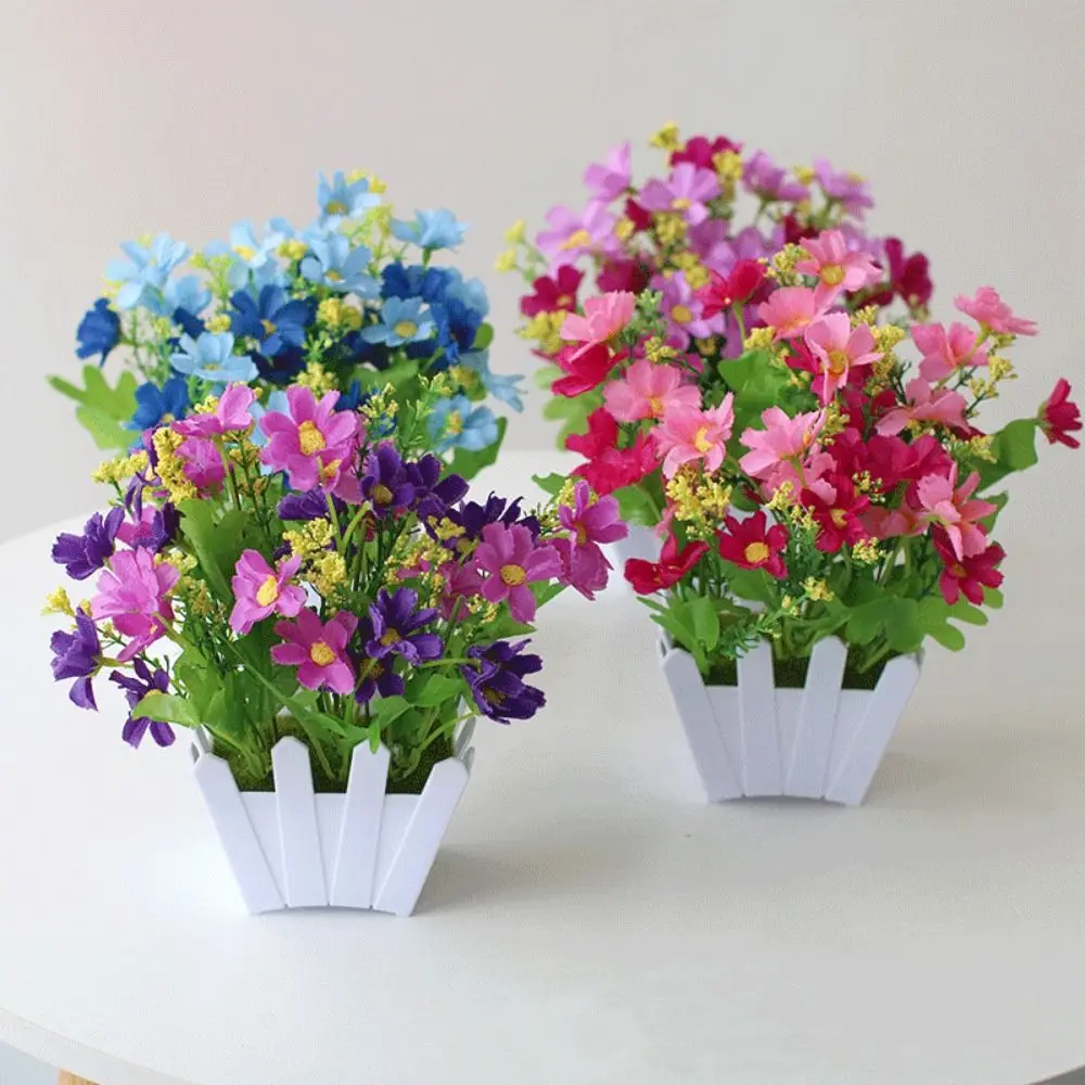 

High Quality Plastic Artificial Flowers 16~22cm 10 Styles Simulation Plant Home Living Room Ornaments Home Decor