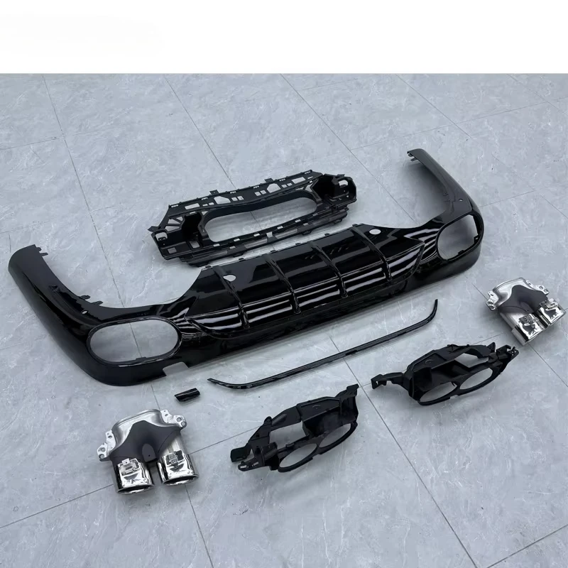 

2024-2025 New High Quality BZ E Class W214 Upgrade E53 Diffuser Exhaust Pipes Black Silvery Two Style High Quality Bumper